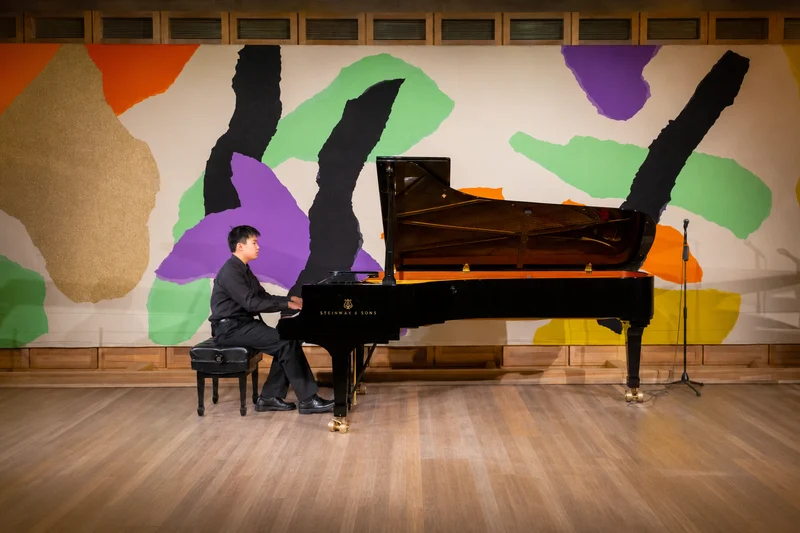 Cameron performing at the Sydney Opera House